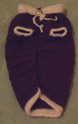 Pink/Dark Red Hand Crocheted Dog Sweater